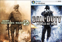 Call of Duty Modern Warfare 2 and Call of Duty World at War Top Two Action Game Combo (Offline Only) (Regular)(Action Adventure, for PC)