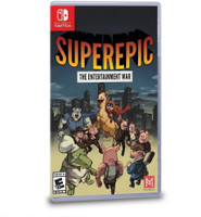 SuperEpic The Entertainment War for Nintendo Switch Games CD | Metroidvania Style Action Adventure with Non-Linear Exploration | Combo-Based Combat | Humor Satire & Raccoon Llama Quest Gameplay | nintendo games switch for Indie Action Fans(for Switch, VR Compatible)
