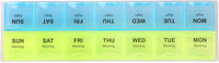 Top Select 14 DAYS Pill Medicine Organizer Reminder Storage Box 14 Days or 2 Weeks Plastc Pack of 1 Pill Box(mulitcolour)