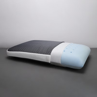 LA VERNE Luxury Memory Foam Geometric Sleeping Pillow Pack of 1(Grey.W)