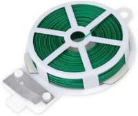 VIDA DE JARDIN Twist Tie Wire Spool with Cutter for Garden Yard Plant 50m (Green) Plant Straightener(Pack of 1)