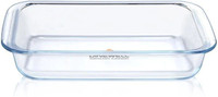 Dinewell Borosilicate Rectangle Glass Bakeware Dish (1000 ml) Baking Dish