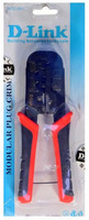 D-Link NTC-001 Modular Plug Crimper DLink Red Tool for Network Cables Telephone Cables Punch Plier(Length : 8 inch)