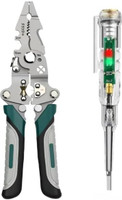 Bhadiyadi Bhadiyadi LED Voltage Tester Pen Electric Line Detector Screwdriver 100-240V AC Digital Voltage Tester