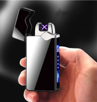 Clairbell QRJ_531A_Arc Cigarette Lighter Battery Indication Touch Screen Sensor Lighter Pocket Lighter(Black)