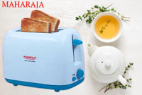 MAHARAJA by MAHARAJA Whiteline Primo Pop Up 750-Watt Pop Up Toaster (Red and White) 750 W Pop Up Toaster(White)