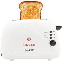 SINGER DUO 700 700 W Pop Up Toaster(White)