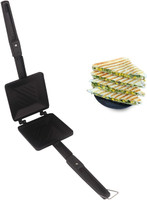 GLARIXA Best Non-Stick Gas Toaster Compatibility for Sandwich Maker T07 2 W Pop Up Toaster(Black)