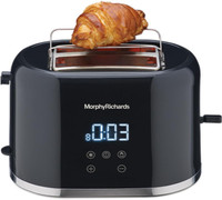 Morphy Richards Windsor Series Digital 2 Slice 800 W Pop Up Toaster(Black)