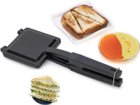 RECTITUDE Best Quality Non-Stick Gas Toaster Compatibility for Griller Sandwich Maker T033 2 W Pop Up Toaster(Black)