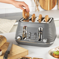 INOVATIQUE EQUIPMENTS Pt4-524 1500 W Pop Up Toaster(Silver)