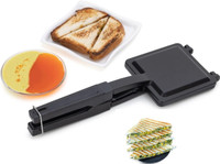 RECTITUDE Best Quality Non-Stick Gas Toaster Compatibility for Griller Sandwich Maker T032 2 W Pop Up Toaster(Black)