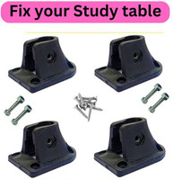 HF HARSH FASHION Laptop Table Accesories Includes 4 Leg Mounts , 4 Long Screw with 16 Small Screw Plastic Portable Laptop Table(Finish Color - Black 2, DIY(Do-It-Yourself))