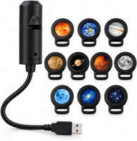 dropnivo USB Galaxy Projector Night Lamp 100 lm LCD Corded & Cordless Mobiles Portable Projector(Black)