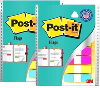 Post-It Color 12 Sheets Flags, 5 Colors(Set Of 2, Multicolor)