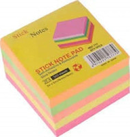 Samvardhan 400 Sheets (3X3) Fluorescent Paper Self Adhesive and Removable Sticky Notes 400 Sheets Regular, 4 Colors(Set Of 4, Multicolor)