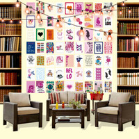 Abstract Aesthetic Collage Kit 250 GSM Premium Paper (Pack 65) Posters Vinyl(12 inch X 8 inch)
