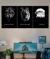 A4 Wall Poster set[EXECUTION DISCIPLINE FOCUS poster] | Premium Decorative Posters for Living Room, Bedroom & Office | Unframed 3D Poster(12 inch X 8 inch)