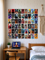 Pack of 54 Anime Aesthetic Wall Collage Kit Posters | Posters for Wall Decoration | Wall Art For Bedroom, Office, Living room, Dorm room Photographic Paper(6 inch X 4 inch, Box)