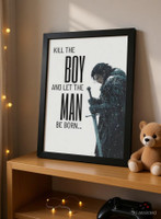 Jon Snow Game of Thrones Framed Poster – A4 (8X12) Size Poster with Iconic Quote | GOT Poster with Frame | Jon Snow Quote | 3mm Acrylic Sheet | For Living Room, Cafes, Boys Room Paper Print(12 inch X 8 inch, FRAMED)