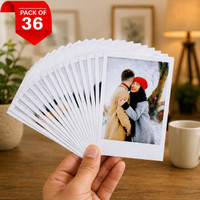 36 Customised Mini Photo Print Personalized Gifts with Your Photos Size 3X4 Inch Photographic Paper (4 inch X 3 inch) Photographic Paper(4 inch X 3 inch, BOX)