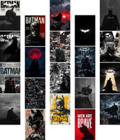 Batman Poster Set of 20 (4x6 Inch) | Superhero Aesthetic Wall Art Prints | DC-Inspired Room Decor for Bedroom, Desk & Gallery Wall Paper Print(6 inch X 4 inch)