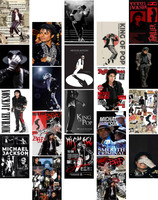 Michael Jackson Poster Set of 20 (4x6 Inch) | Pop Music Aesthetic Wall Art Prints | Iconic Room Decor for Bedroom, Desk & Gallery Wall Paper Print(6 inch X 4 inch)