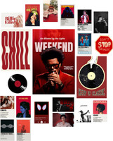 21 PCS Music Aesthetic Wall Poster Set | Mix Size | Album Cover Wall Collage Kit | Premium Bedroom Room Decor Photographic Paper(19 inch X 12 inch, pack of 21)