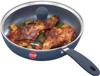 Hawkins 23cm Ceramic Nonstick Frying Pan with Lid, Grey (ICF23G) Fry Pan 23 cm diameter with Lid 2 L capacity(Ceramic, Non-stick, Induction Bottom)