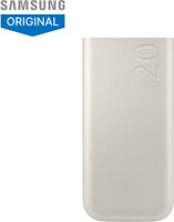 Samsung 20000 mAh 45 W Power Bank(White, Lithium Polymer, Fast Charging for Mobile, Tablet)