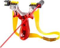 Kids Punch Adjustable Laser Guided Slingshot(Red)