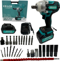 MTRON COSCO CO-CIW-KIT 21 CORDLESS IMPACT WRENCH KIT SET 21V LI-ION BATTERY & CHARGER COSCO-330 Cordless Drill(13 mm Chuck Size)