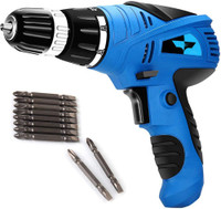 XDLB Reversible Easy Use Electric Screwdriver|10 mm/350w/750 Rpm/Multicolor/Plastic New and Lightweight- Forwarded and reversed at a variable speed Compact Screwdriver Forward/ Reversible Cum Drill Machine with Reverse Forward and Torque Adjustment System, 10mm - (Colors as per Availability)) Pistol