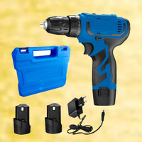 RanPra 12V Dual-Mode Cordless Drill/Screwdriver | 2 Batteries, 1Charger | Cordless Drill(10 mm Chuck Size)