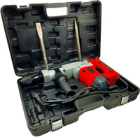 Hillgrove HGCM1063M3 18MM Demolition Chisel+Hammer Concrete Breaker Drill Machine with 2 Bits for Breaking Concrete Wall (18 mm Chuck Size, 2200 W) HPD51 Rotary Hammer Drill(18 mm Chuck Size, 2200 W)