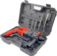 Hillgrove 100% Copper Winding MCGH1041M6 26mm Hammer Impact Machine with 5Pcs SDS Plus Bits for Making Holes in Metal/Wood/Concrete Hammer Drill H3 Pistol Grip Drill(26 mm Chuck Size)