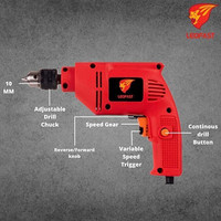 LEOFAST LFT-1207 Machine 2310 L/R 600W , 0-2600Rpm With 3 Months Warranty Pistol Grip Drill(10 mm Chuck Size)