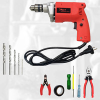Hillgrove 100% Copper Winding HGCM1117M3 Machine with 5Pcs Tool Kit, HSS Mini Drill Bits 70for Making Holes in Metal/Wood/Concrete Pistol Grip Drill NDM170 Pistol Grip Drill(10 mm Chuck Size)