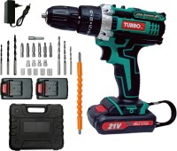 Hakimi TURBO CORDLESS DRILL MACHINE Cordless Drill x2-21V Battery Operated with 2 Speed and 24pc Accessories Cordless Drill(10 mm Chuck Size)
