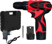 Hillgrove HGCM1379M1 12V 10mm Electric Wireless Mini Cordless Charging Screw Drilling HGCM1379M1 Wall Hole Battery & Charger Power Drill Machine Kit Set for Home Use Cordless Drill(10 mm Chuck Size)