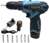 IZOM 12 Volt Battery operated Keyless Screwdriver Single battery CD/SB12V Cordless Drill(10 mm Chuck Size)