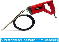 Sauran Heavy Duty Concrete Needle Vibrator Machine With 1.5 Meter Rod (VNM28) Pistol Grip Drill(35 mm Chuck Size)