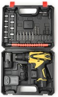 CHESTON Cordless Drill 12V with Drill Bits & Accessories 19 Torque for Home CH-CORDLESSKIT 24Pcs (1.5AH) Cordless Drill(10 mm Chuck Size)