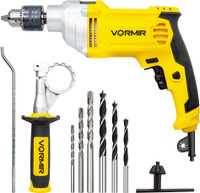 iBELL VORMIR VRID13-30 Impact Drill – 13mm Keyless Chuck, 1100W Electric Drill, 0-3000 RPM Variable Speed, Forward/Reverse, Hammer & Rotary Function, DIY Home, Pistol Grip Drill(13 mm Chuck Size)