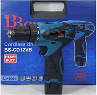 KHS ENTERPRISE BS-CD12VB CORDLESS IMPACT DRILL 12VLI-ION BATTERY & CHARGER,1400 RPM Cordless Drill Collated Screw Gun(Cordless)