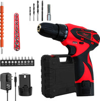 Hillgrove HGCM1380M1 12V 10mm Electric Wireless Mini Cordless Charging Screw Drilling HGCM1380M1 Wall Hole Battery & Charger Power Drill Machine Kit Set for Home Use Cordless Drill(10 mm Chuck Size)