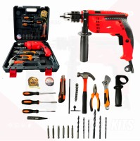 RanPra 13 MM FORWORD/REVERSE HAMMER DRILL 900 WATT WITH ALL HAND TOOL KIT HEAVY DUTY Power & Hand Tool Kit(33 Tools)