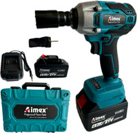AIMEX MPT DT-270H CORDLESS BUSHLESS IMPACT WRENCH 3300 RPM WITH 2 SPEED MODE Power & Hand Tool Kit(1 Tools)