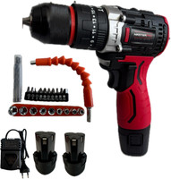 MTREX MASTER PRO CORDLESS DRILL 12V MAX LI-ION BATTERY & CHARGER,1500RPM DRILL MACHINE Power & Hand Tool Kit(25 Tools)