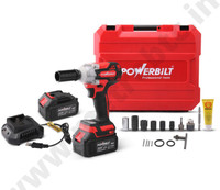 MPT PBT-CL-WR21V CORDLESS IMPACT WRENCH 330NM TORQUE & 3300 RPM Power & Hand Tool Kit(9 Tools)